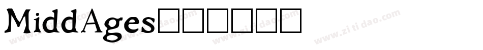 MiddAges字体转换