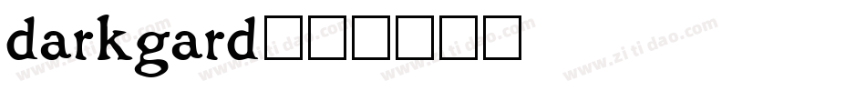 darkgard字体转换