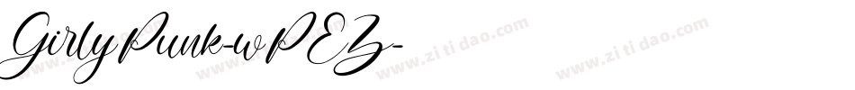 GirlyPunk-wPEZ字体转换