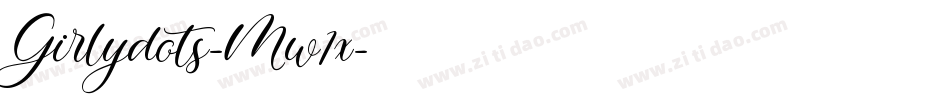 Girlydots-Mw1x字体转换