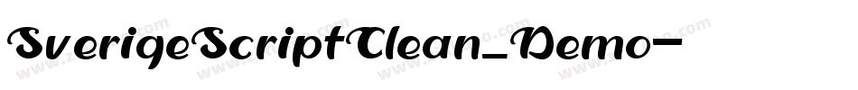 SverigeScriptClean_Demo字体转换