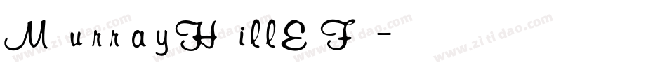 MurrayHillEF字体转换