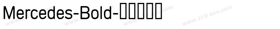 Mercedes-Bold字体转换