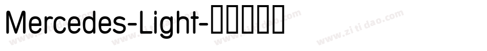 Mercedes-Light字体转换