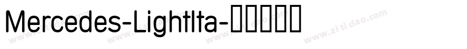 Mercedes-LightIta字体转换