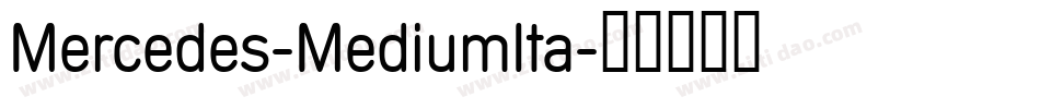Mercedes-MediumIta字体转换