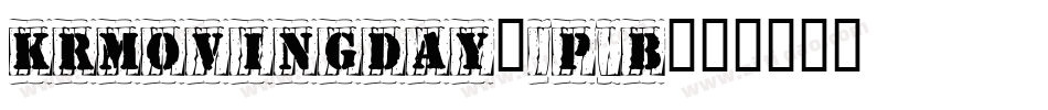 KrMovingDay-5P2B字体转换