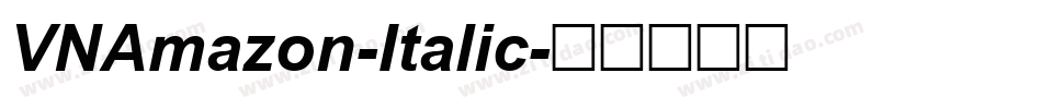 VNAmazon-Italic字体转换