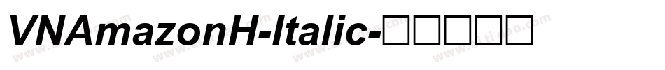 VNAmazonH-Italic字体转换