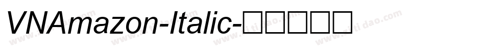 VNAmazon-Italic字体转换