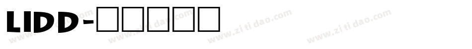LIDD字体转换