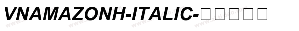 VNAmazonH-Italic字体转换