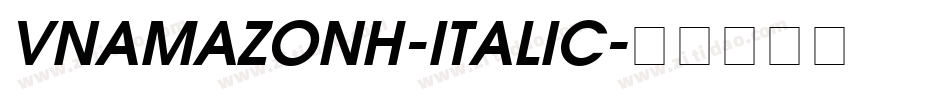 VNAmazonH-Italic字体转换