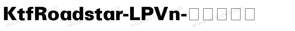 KtfRoadstar-LPVn字体转换
