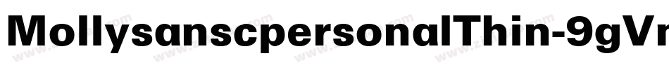 MollysanscpersonalThin-9gVn字体转换