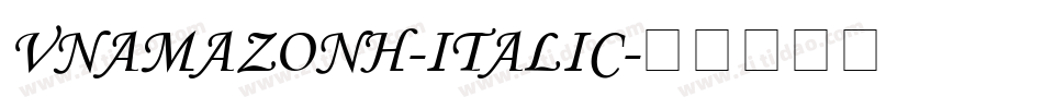 VNAmazonH-Italic字体转换