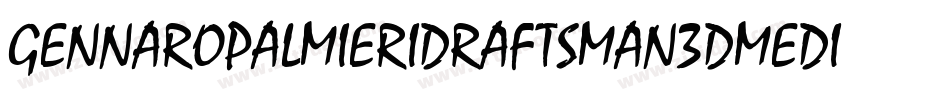 Gennaropalmieridraftsman3DMedium-BoVn字体转换