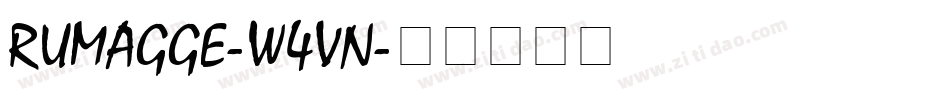 Rumagge-w4Vn字体转换