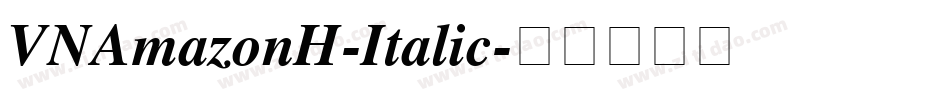 VNAmazonH-Italic字体转换