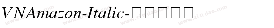 VNAmazon-Italic字体转换