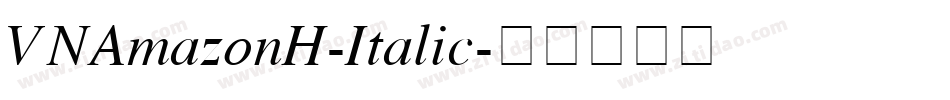 VNAmazonH-Italic字体转换