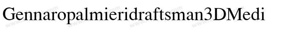 Gennaropalmieridraftsman3DMedium-BoVn字体转换
