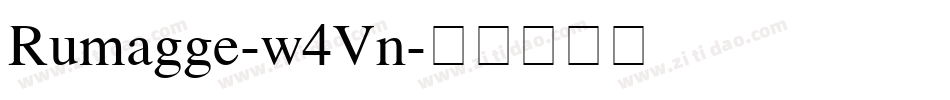 Rumagge-w4Vn字体转换