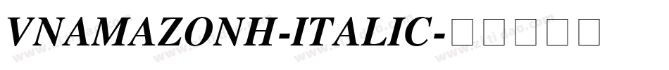 VNAmazonH-Italic字体转换