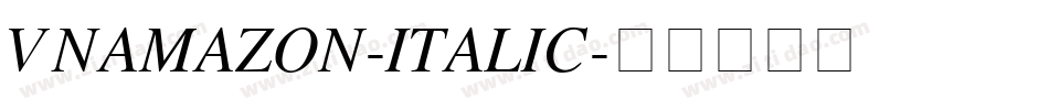VNAmazon-Italic字体转换