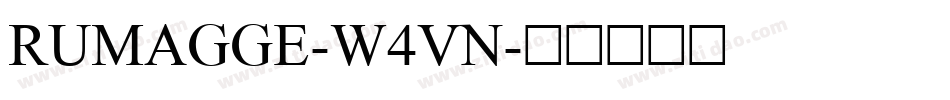 Rumagge-w4Vn字体转换