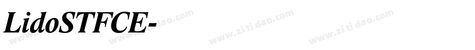 LidoSTFCE字体转换