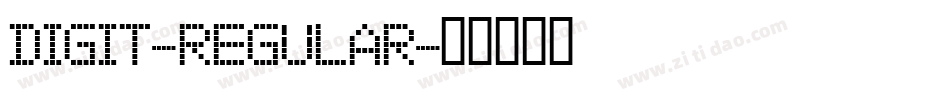 Digit-Regular字体转换