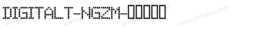 Digitalt-nGZM字体转换