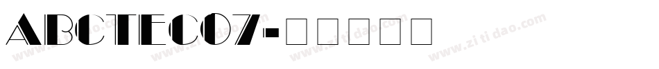 ABCTEC07字体转换