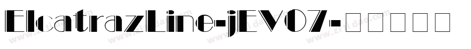 ElcatrazLine-jEV07字体转换