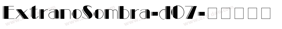 ExtranoSombra-d07字体转换