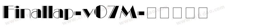 Finallap-v07M字体转换
