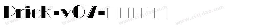 Prick-v07字体转换