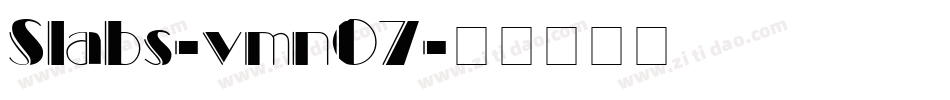 Slabs-vmn07字体转换