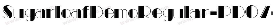 SugarloafDemoRegular-PD07字体转换