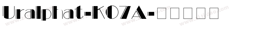 Uralphat-K07A字体转换
