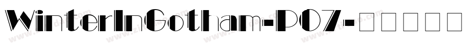 WinterInGotham-P07字体转换