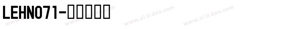 LEHN071字体转换