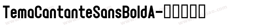 TemaCantanteSansBoldA字体转换