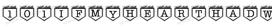 101IfMyHeartHadWingz-Rv6V字体转换