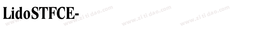 LidoSTFCE字体转换