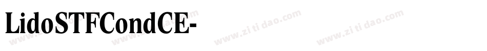 LidoSTFCondCE字体转换