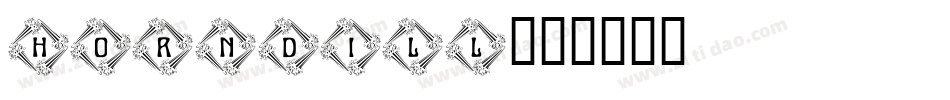 horndill字体转换