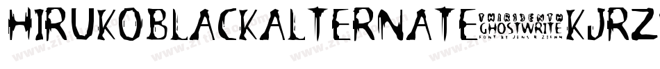HirukoBlackalternate-KJrZ字体转换