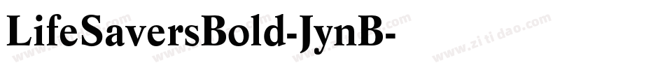 LifeSaversBold-JynB字体转换